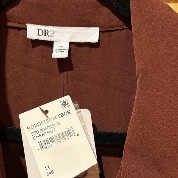 DR2 by Daniel Rainn long 100% polyester duster/dress/coat  NWT size 1x - Picture 3 of 8